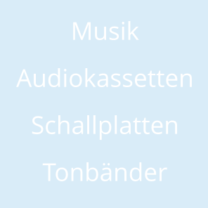 Musik Audiokassetten Schallplatten Tonbänder
