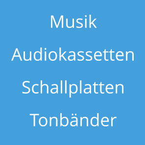Musik Audiokassetten Schallplatten Tonbänder